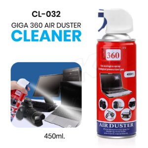 Air duster Giga 360 Pulverisateur nettoyage d'appareil electronique avec buse 450 ml