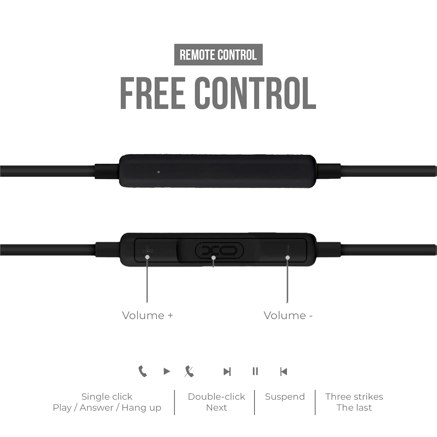 XO EP8 Wired Type C Earphones with Mic & HD Sound Quality. – Image 6