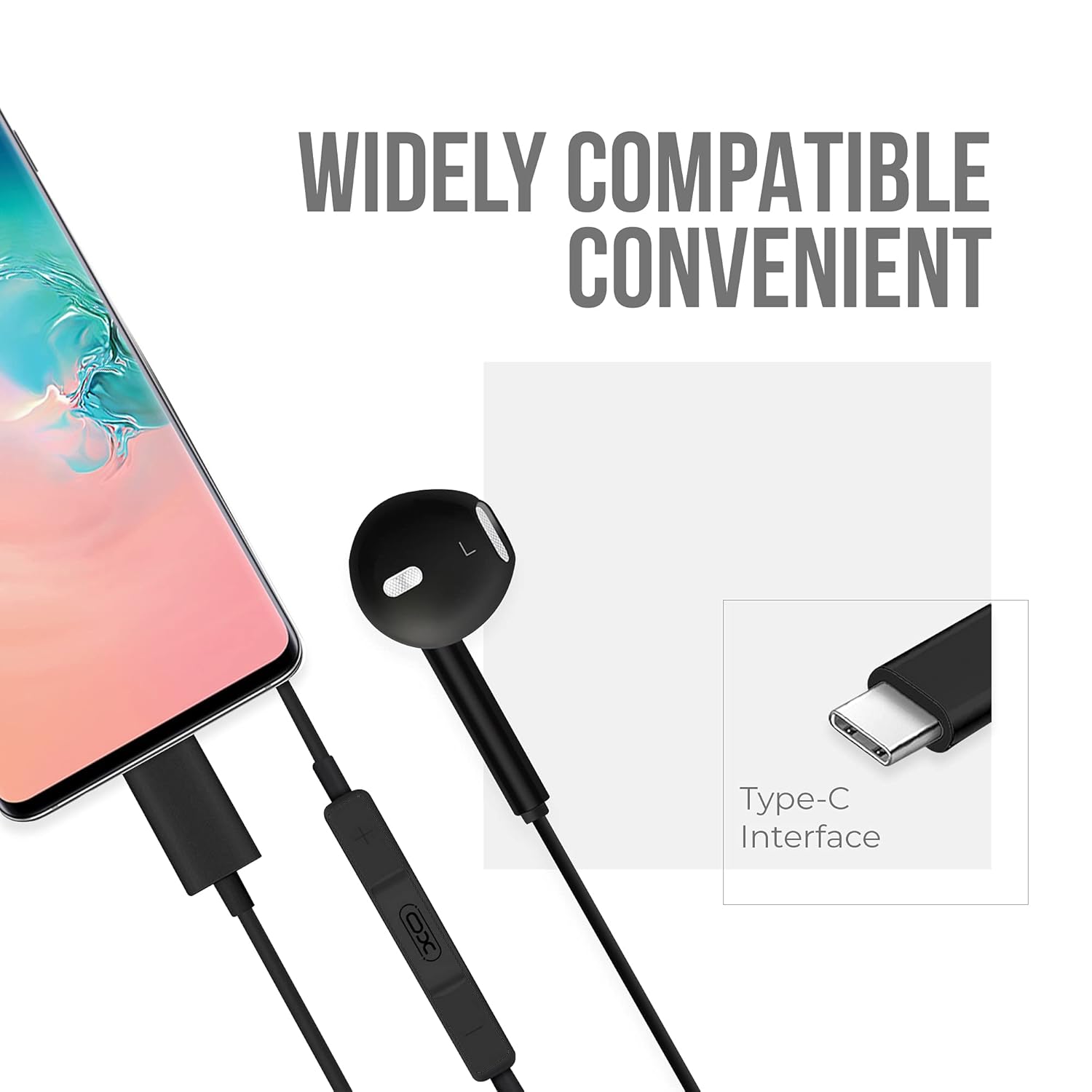 XO EP8 Wired Type C Earphones with Mic & HD Sound Quality. – Image 5