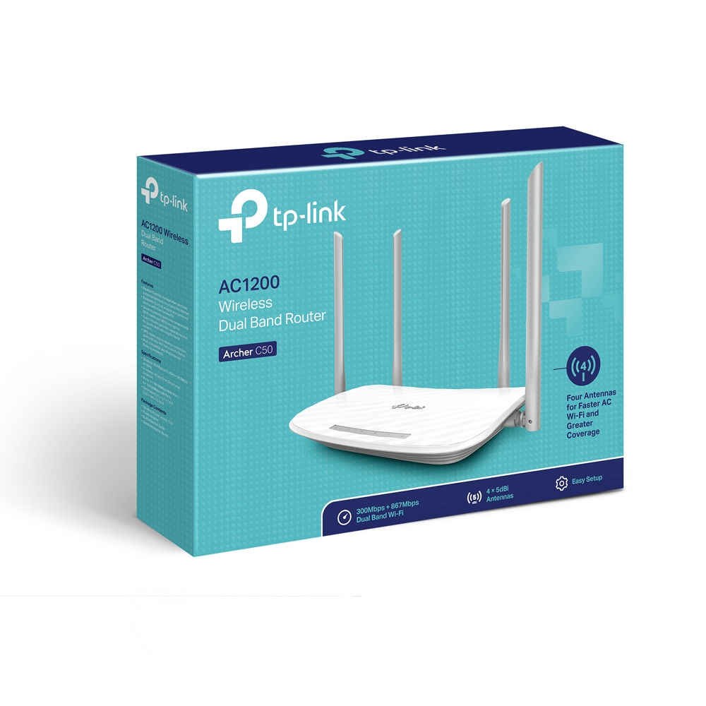 Tp-Link Archer C50 AC1200 Wireless Dual Band Router