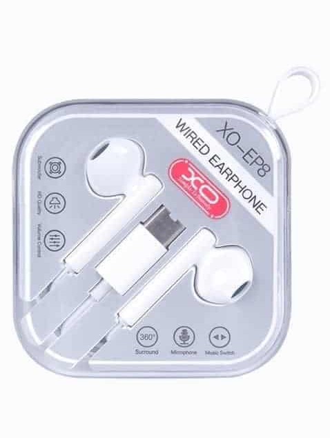 XO EP8 Wired Type C Earphones with Mic & HD Sound Quality. – Image 2
